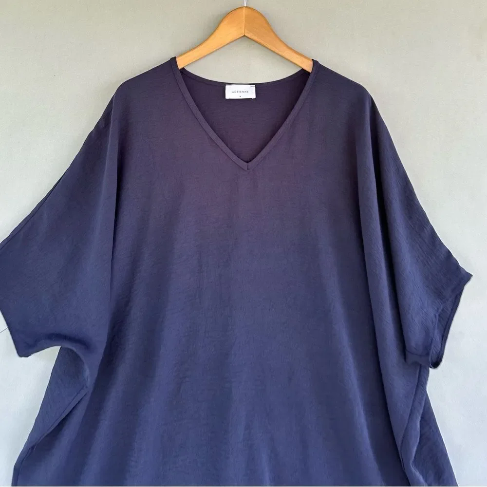 5 for $40 Adrianne Top Blouse Shirt Size M Navy
